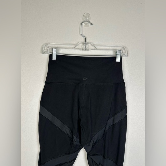 Aerie The Hugger High Waisted Ribbed Black Legging Women’s Sz M - Picture 4 of 8